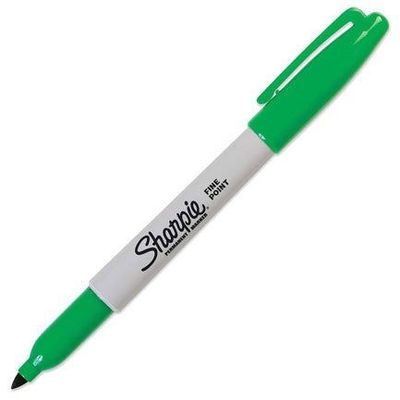 Sharpie Fine Point Permanent Marker, Green - Single