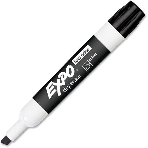 EXPO Large Barrel Dry-Erase Marker, Bold, Chisel Tip, Black