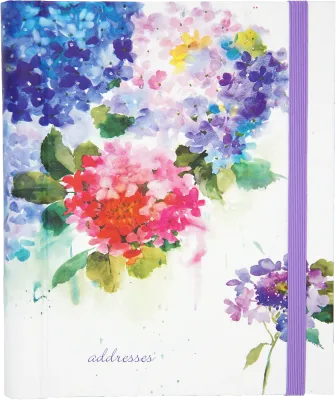 Hydrangeas Address Book, Large