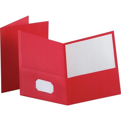 Oxford Letter Pocket Folder, Red