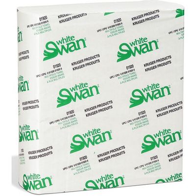 White Swan Multifold Paper Towels, 1 Ply, Multifold,  9" x 9.5", White