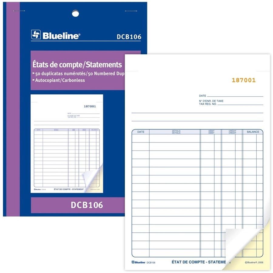 Blueline Statements Book