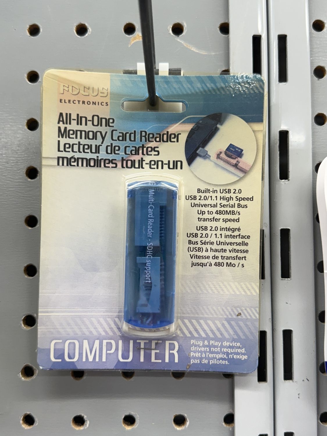 All-In-One Memory Card Reader, Colour: Blue