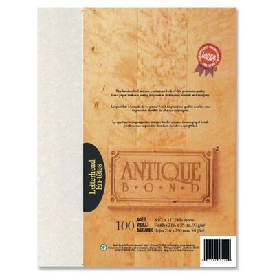 Laser Paper, Antique Bond Leterhead, 8.5 x 11, 100 Sheets