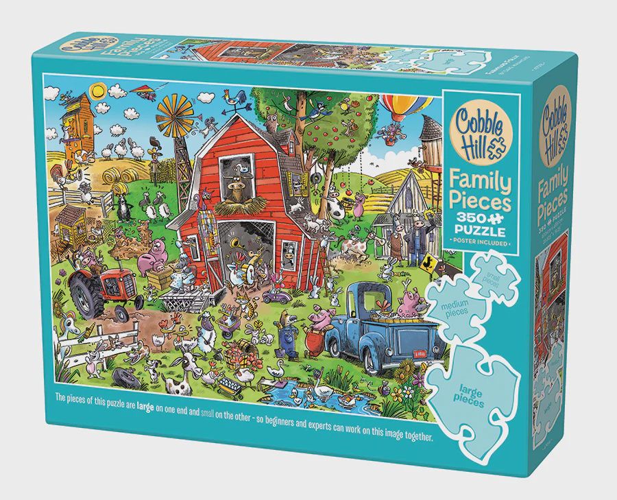 Cobble Hill 350 Family Pieces Puzzle - Farmyard Folly
