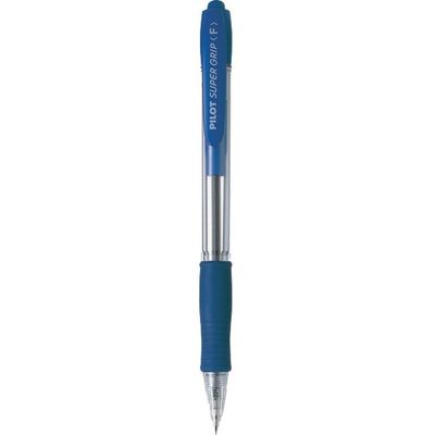 Pilot Super Grip Retractable Ballpoint Pen, Fine, Blue