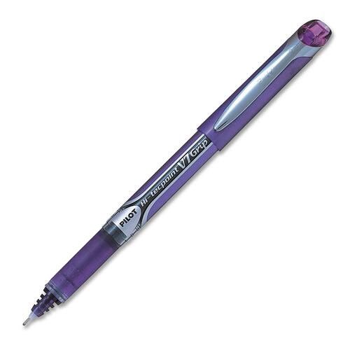 Pilot Hi-Tecpoint V7 Grip Rollerball Pen, Needle Point 0.7, Purple