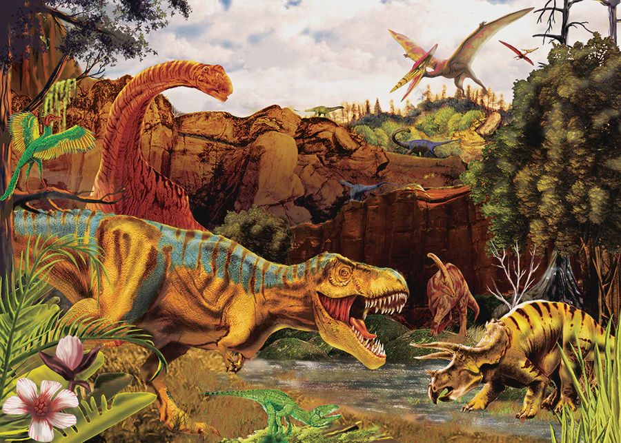 Cobble Hill 35 Piece Tray Puzzle –Dino Story