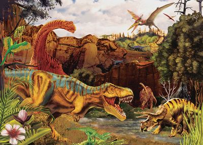 Cobble Hill 35 Piece Tray Puzzle –Dino Story