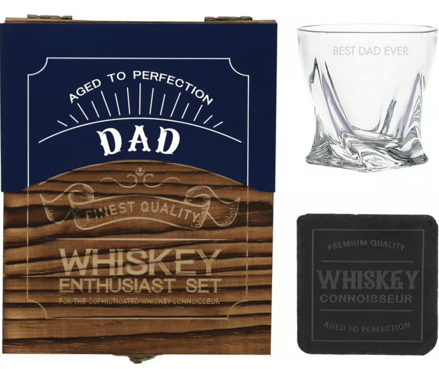 Best Dad Ever - Whiskey Gift Box Set