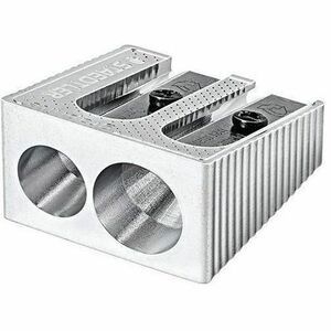Staedtler Double-Hole Pencil Sharpener, Aluminum