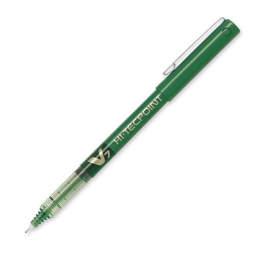 Pilot V7 Hi-techpoint Roller Ball Pen, Fine Point 0.7, Green