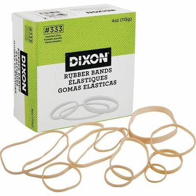 Dixon Rubber Bands, Assorted Sizes #333, 4oz Box