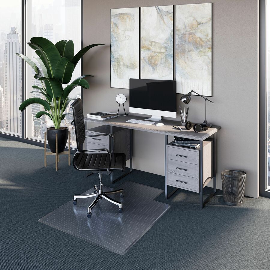 EverLife Chair Mat for Low Pile Carpet, 36"x 48" with Lip, Clear