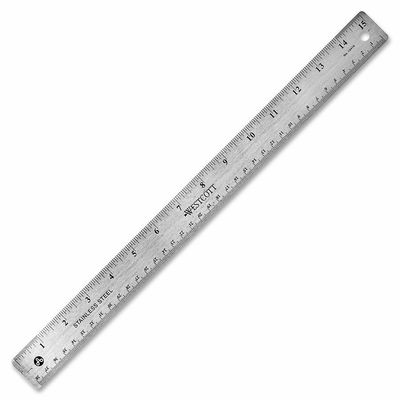 Wescott 15" Stainless Steel Ruler
