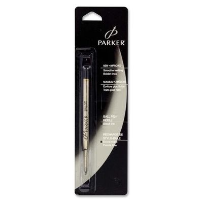 Parker Ball Pen Refill, Medium Point, Black