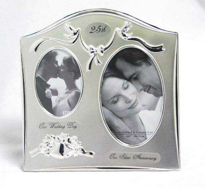 25th Wedding Day / Our Silver Anniversary Frame