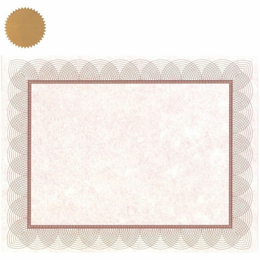 St. James Regent Red Certificate With Seals, 8.5 x 11, Pack of 25