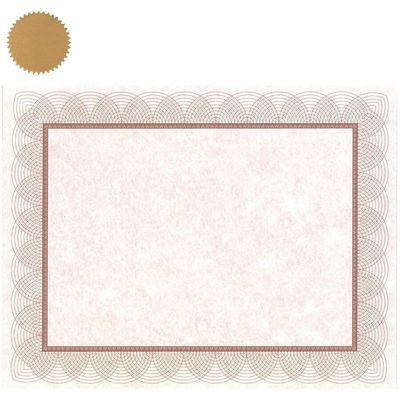 St. James Regent Red Certificate With Seals, 8.5 x 11, Pack of 25