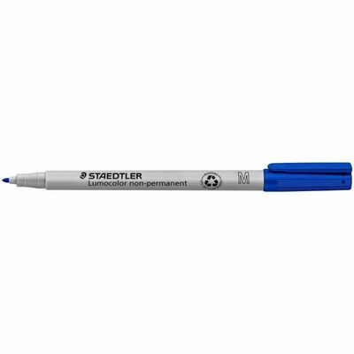 Lumocolor Medium Fibre-Tip Ink Pen, Non-permanent, Medium, Blue