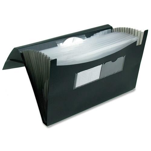 Winnable Letter, Legal File Pocket, 10" x 15", 13 Pocket, Black