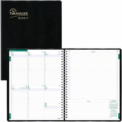 Blueline Timanager 13-Month 5-Day Weekly Planner, 11"x 8-1/2"