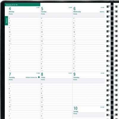 Blueline Timanager 13-Month 5-Day Weekly Planner, 11"x 8-1/2"
