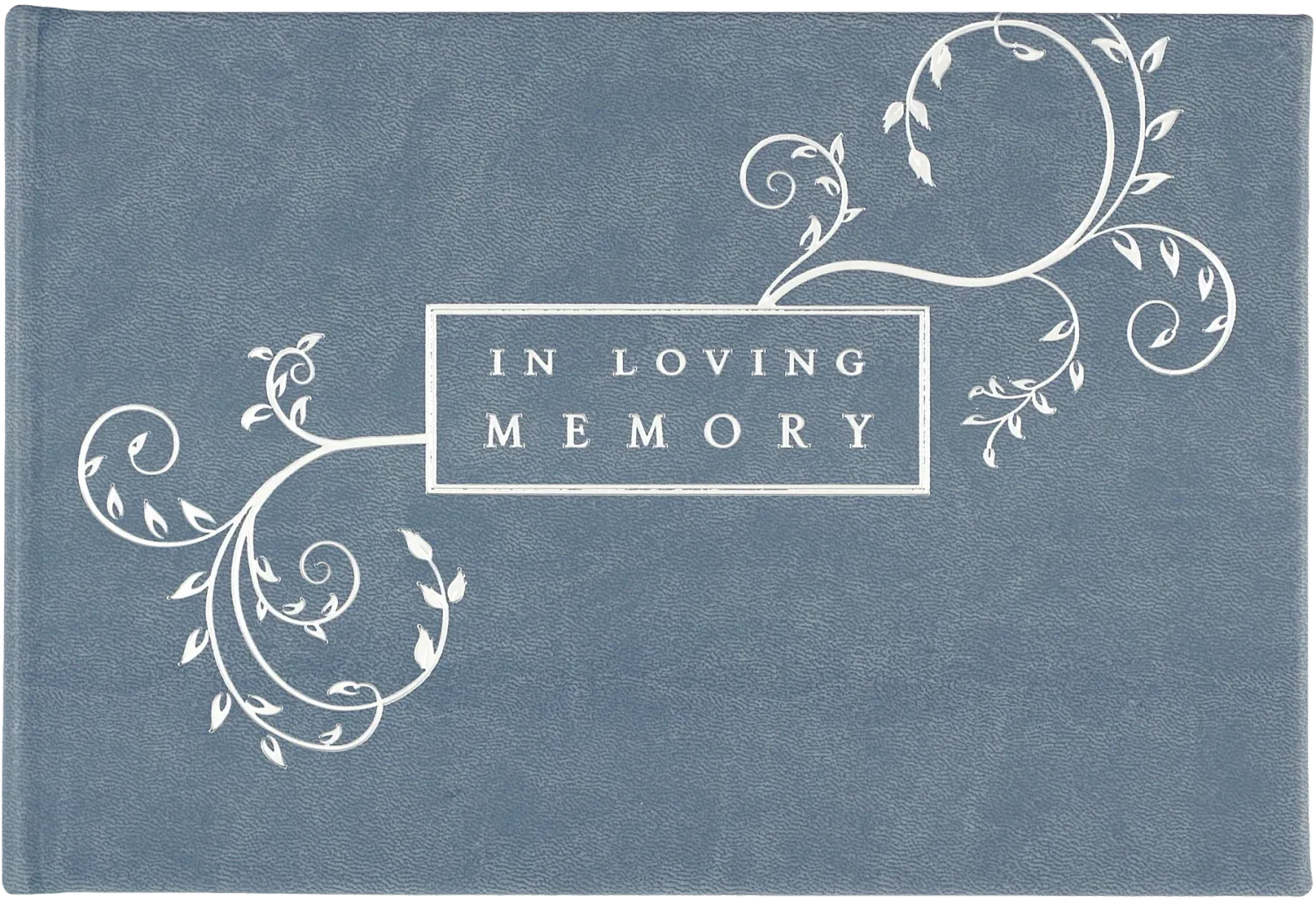 Guest Book In Loving Memory Blue