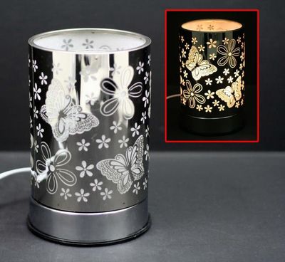 Silver Butterfly Touch Lamp J1311
