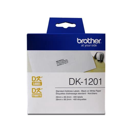 Brother Address Labels, 3.5" x 1 1/7", Box of 400