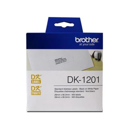 Brother Address Labels, 3.5" x 1 1/7", Box of 400