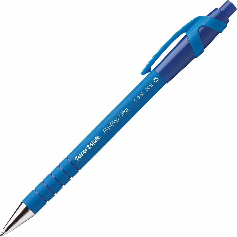 Paper Mate Flexgrip Ultra Retractable Pens, Medium, Blue