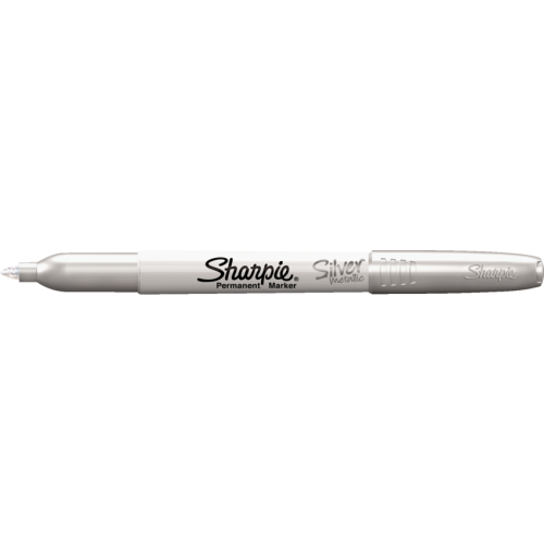 Sharpie Metallic Silver Permanent Marker, Fine,