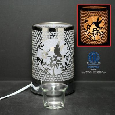 Silver Hummingbird Touch Lamp J1805