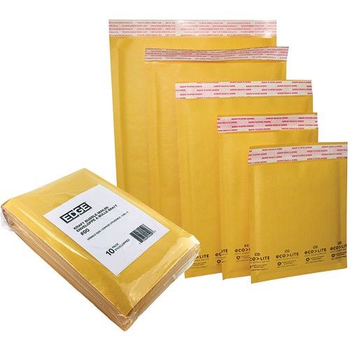 Kraft Bubble Mailers, #1, 7" x 11", Self-adhesive