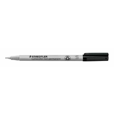 Staedtler Lumocolor Super Fine, Fibre-Tip, Non-permanent, Black