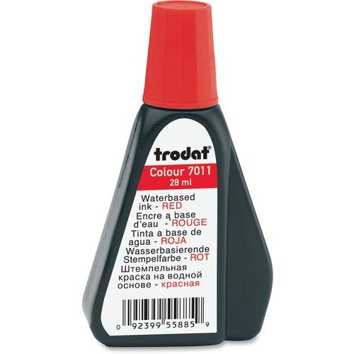 Trodat Stamp Pad Ink Refill, Red Ink
