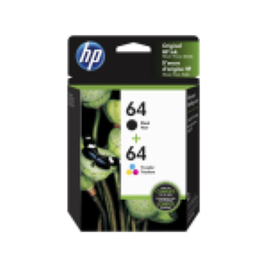 HP 64 Combo Pack, Black and Colour