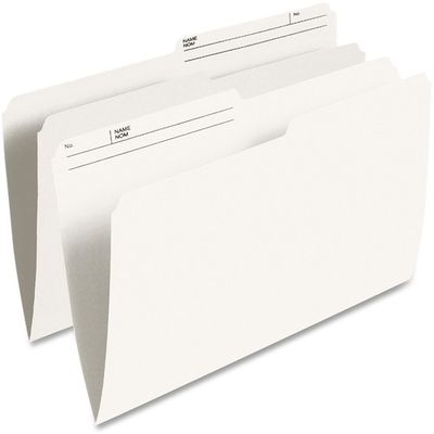Pendaflex 1/2 Cut Ivory File Folders, Legal Size, Box of 100