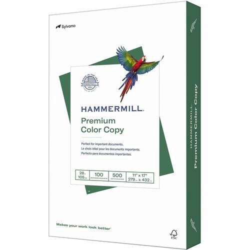 Hammermill Premium Color Copy Paper, 11" x 17", 28 lb, 500 Sheets Per Ream