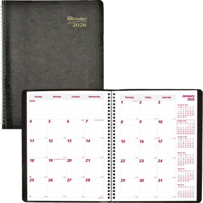 Brownline 14-Month Monthly Planner, 11" x 8-1/2"