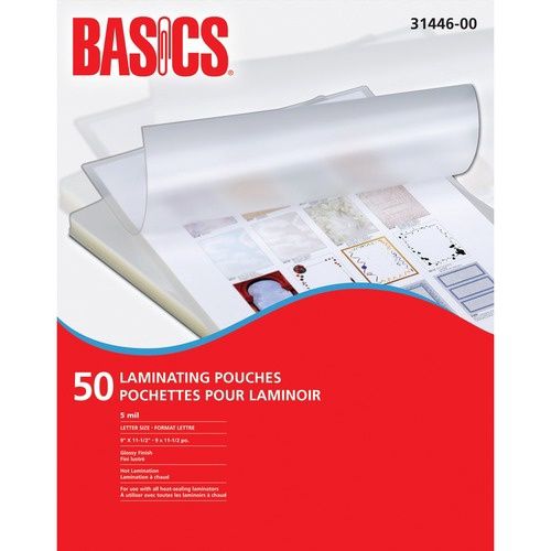 Laminating Pouches, 5 mil, 50 Pack