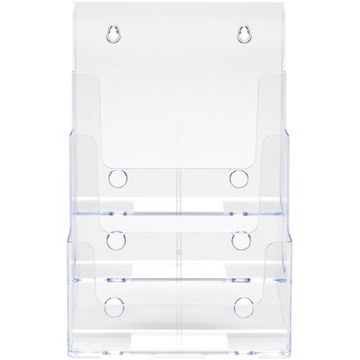 Deflecto Multi-Compartment DocuHolder, 3 Compartments, 3 Tiers