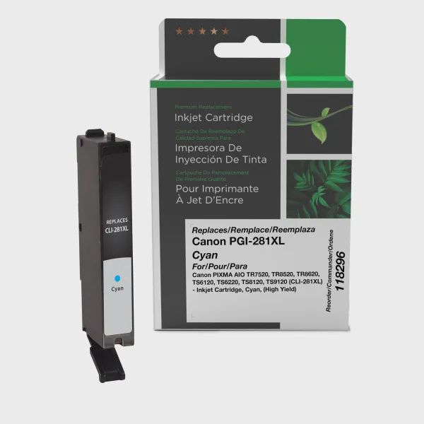 Canon CLI281XLC High Yield Cyan Ink Cartridge, Premium Compatible