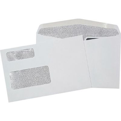 Supremex T4 Envelopes, Double Window, Pack of 25