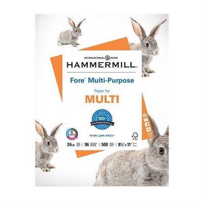 Hammermill Paper, 3 Hole Punched, 24lb, 96 Brightness, Ream of 500 Sheets