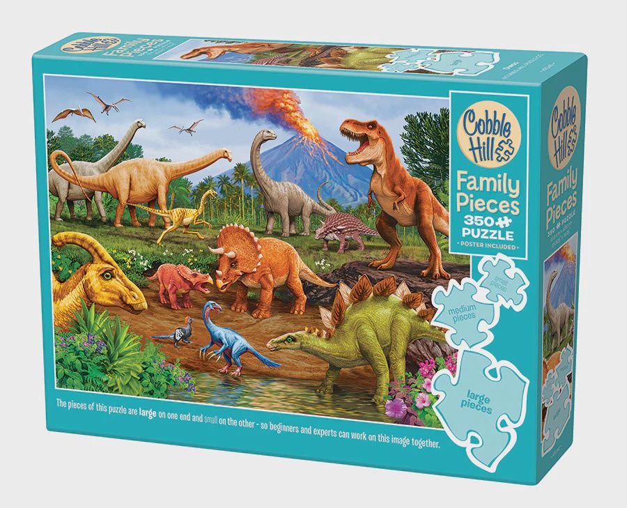 Cobble Hill 350 Family Pieces Puzzle -Dinos