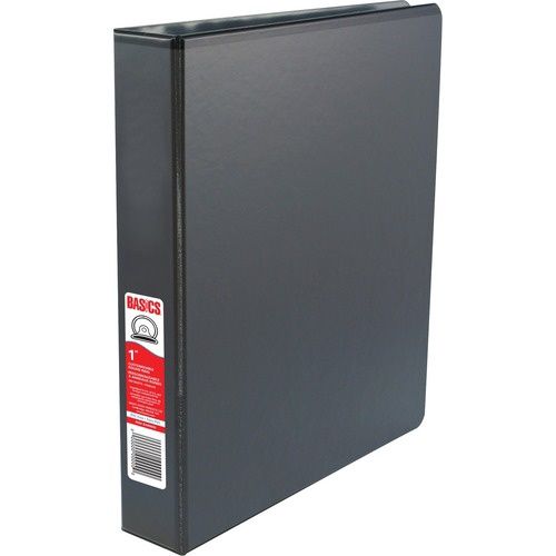 Round Ring Customizable Binder, 1 1/2" Black