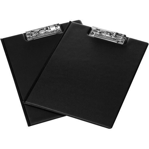 QuickFit Clipboard, 8 1/2" x 11", Lever Clip, Black Vinyl