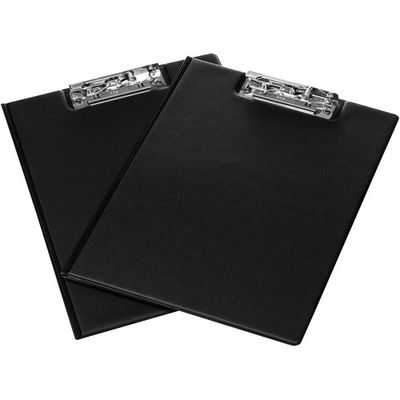 QuickFit Clipboard, 8 1/2" x 11", Lever Clip, Black Vinyl